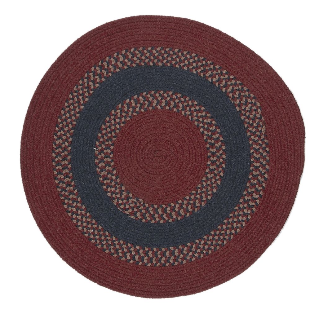 Colonial Mills CI77 Corsair Banded Round  - Red 13x13